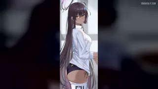 Can't get enough of (Karin) , I would coat her stacked body in loads of my cum during class until she breaks~