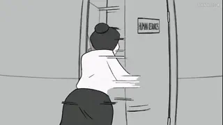 The new intern has a bad habit of breaking rules around the office. thinking you can set him straight, you call him to your office~