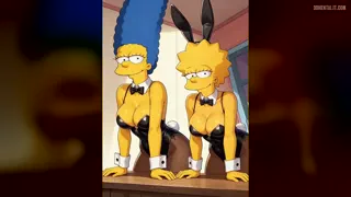 Lisa & Marge Simpson (The Simpsons)