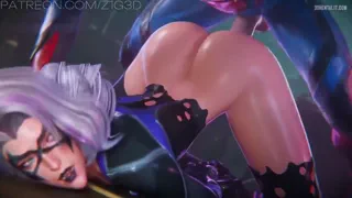 Black Cat getting pounded by Spider-Man (Z1g3d) [Marvel Rivals]