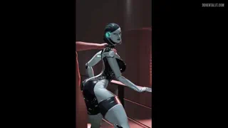 Year is 2152. The boss at a multinational company just hired you, a robot secretary in order to boost workers' morale. Your sole purpose is to please them in any way they demand, you're nothing but a set of holes afterall