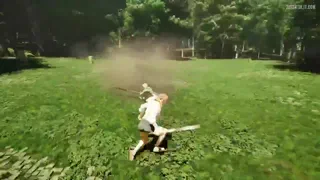 I made a souls-like (Not Ai Art) (Futanari/feet)