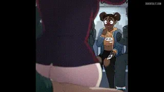 I lost a bet with my friend and have to watch her ride my bf and make him orgasm in front of me~