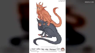 My (Linaswalaf) kitty demon girls Demmy and Peach 🐱