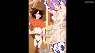 Celeste milking herself for Holliday