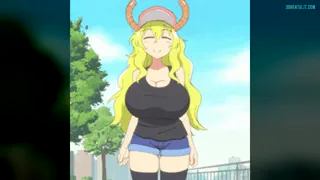 Jerking off so hard to (Miss Kobayashis Dragon Maid) fan service