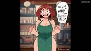 [Artist:suoiresnuart] Uraraka Giving her milk