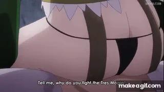 Kiwi rubbing her butt against Utena belly [Gushing Over Magical Girls]