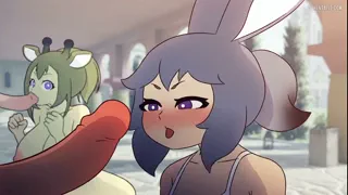 She's don't know how to do it🥺🤭 (Art: Mikeinel)