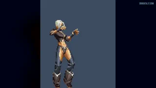 How would you teach (Angel) from (King Of Fighters) a lesson for dressing like that