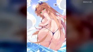 You were on a summer resort with your family. Your parents skipped the beach today so you made your naive little sister wear a slutty bikini and will try use her freely. Come up with starter