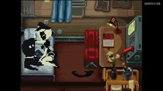 Literal scene from the game 'Beholder Conductor'