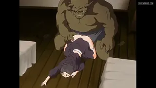 Husband out camping like he does every year while a orc breaks into his house and rapes his wife as she is resisting with all her might hopeing her husband get home in time