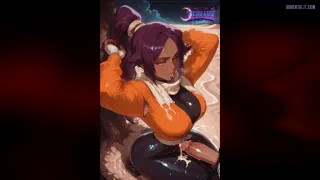 Prowling predator pins you down, teeth grazing as I claim your throbbing meat. - Yoruichi, Bleach