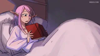 How long are you gonna keep reading? Get to bed already, hehe~ 😋 (I Wanna Distract My Lover From Reading Her Book ❤️)