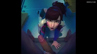 This Dva was so eager to please the second I got her out of her mech. How could I say no to a gorgeous face like that~