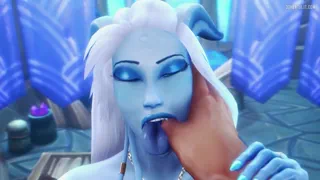 Ever since my raid leader told me to put on this accessory, things have been like so much easier~ Why was I doing so much thinking before? All I gotta do is heal these big.. yummy cocks..~