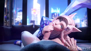 Do you like me blowing you wearing the skin you like, baby?~
