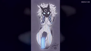 Un poquito de el personaje Kindred, les gusta? 💙