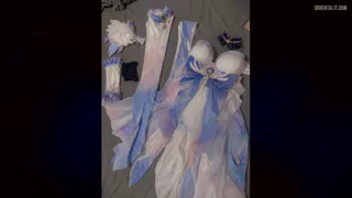 My gf wearing genshin (Kokomi) cosplay