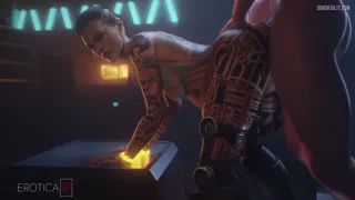 Pregnant, horny and fucking [Jack,mass Effect] (Vgerotica)