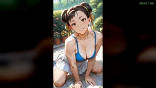 Look at Chun-Li in this private training session… 💙🥋