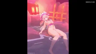 Mizuki masturbating in an onsen [Genshin Impact] [u/Marxsander2016]