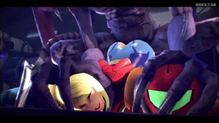 Finally triumphant, Ridley decides to make Samus his bride (Bayern3d) [Metroid] [u/TrainYuri]