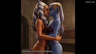 Ahsoka and Riyo GIF V1 (Airtistheaven) [u/MountainNo6890]